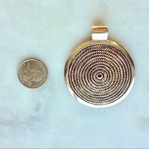 ⚓️Nautical Silver Circular Rope Pendant⚓️